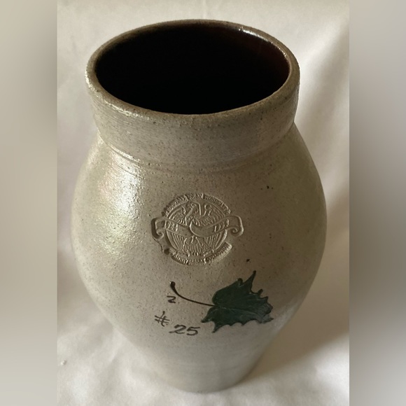 EUC Rockdale Union Pottery Vase Anniversary Collectors Edition Salt Glazed Grape - Picture 4 of 9